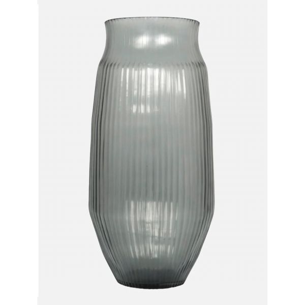 Brian Tunks Cut Glass Vase Large Slate | Allium Interiors
