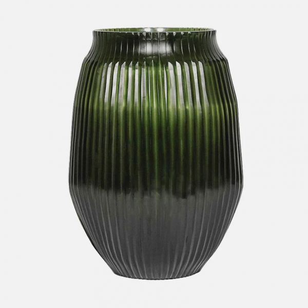 Brian Tunks Cut Glass Vase Medium Leaf | Allium Interiors