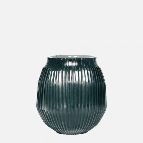 Brian Tunks Cut Glass Vase Small Petrol | Allium Interiors