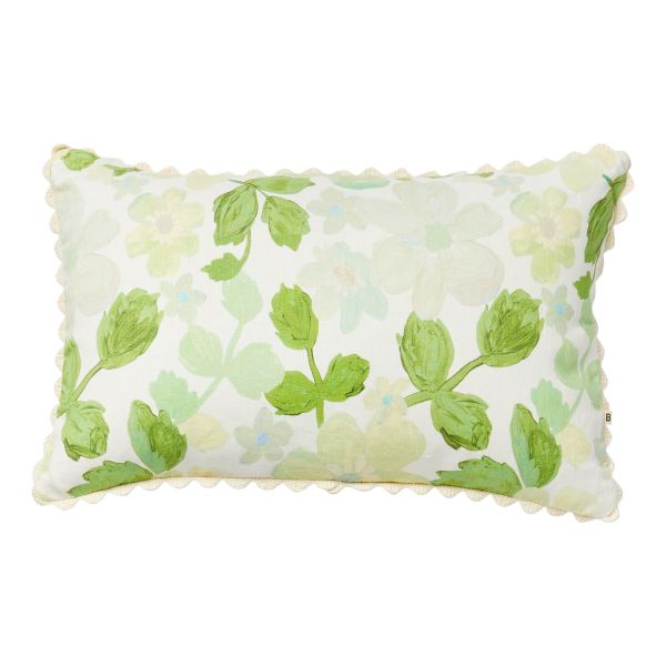 Bonnie And Neil Cushion Mini Pastel Floral Green | Allium Interiors