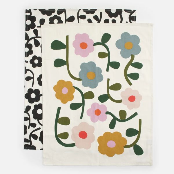 Caroline Gardner Tea Towel S/2 | Allium Interiors