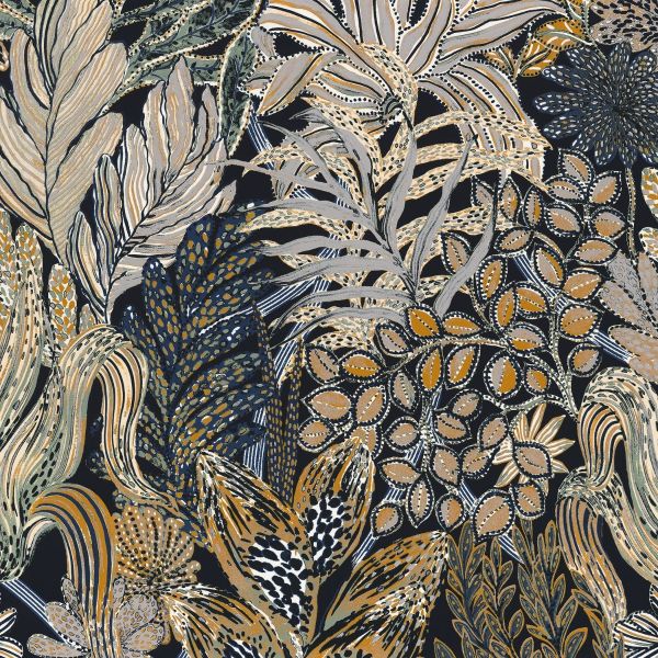 Casamance Wallpaper Borromee Green | Allium Interiors