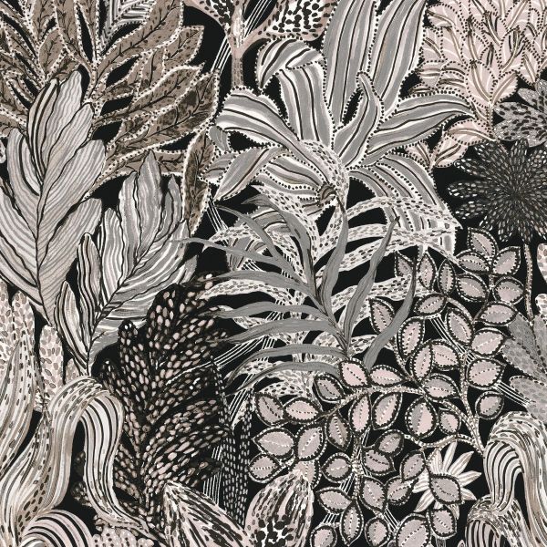 Casamance Wallpaper Borromee Taupe | Allium Interiors