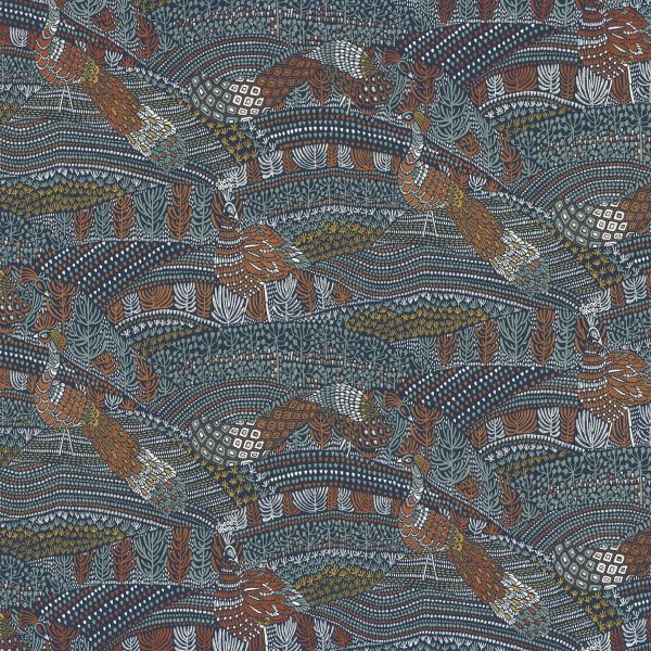 Casamance Wallpaper Eden Bleu | Allium Interiors