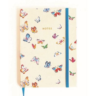 Cath Kidston Notebook A5 Cloth Butterfly | Allium Interiors