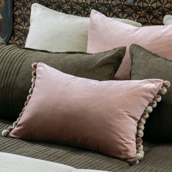 Bianca Lorenne Cerchio Pink Clay Cushion | Allium Interiors