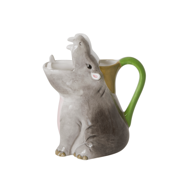 Rice Vase Ceramic Hippo | Allium Interiors