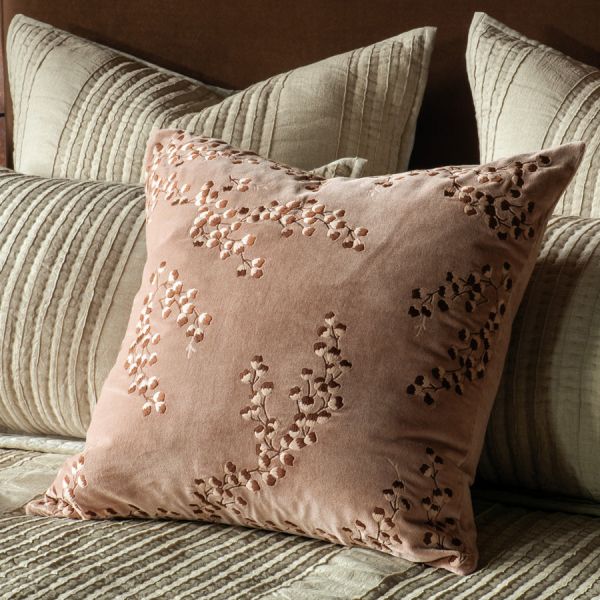 Bianca Lorenne Chaya Pink Clay Cushion | Allium Interiors