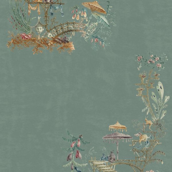 Mind The Gap Wallpaper Chinoiserie Blue | Allium Interiors