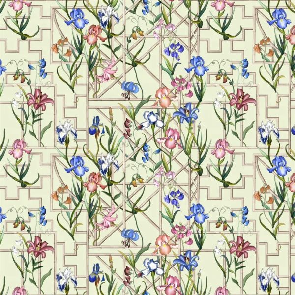 Christian Lacroix Fabric Fretwork Garden Citron | Allium Interiors