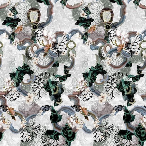 Christian Lacroix Wallpaper Algae Bloom Pearl | Allium Interiors