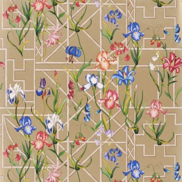 Christian Lacroix Wallpaper Fretwork Garden Or | Allium Interiors