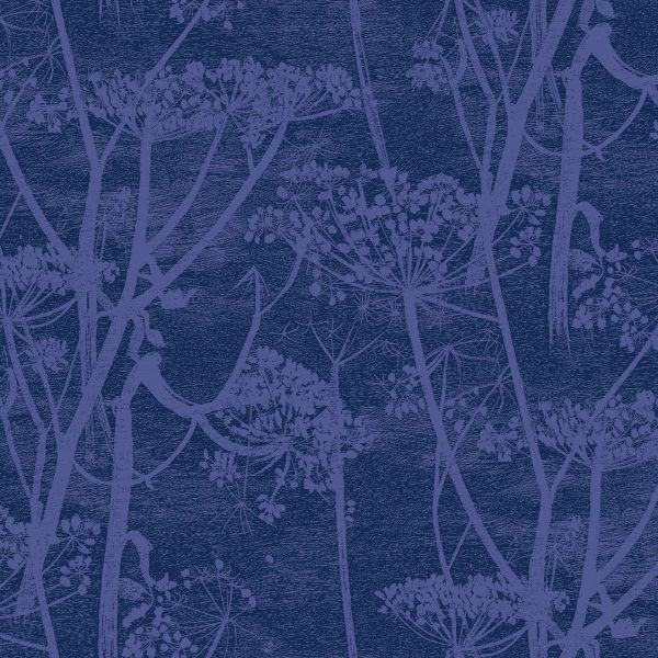 Cole And Son Fabric Cow Parsley Velvet Hyacinth & Ink | Allium Interiors