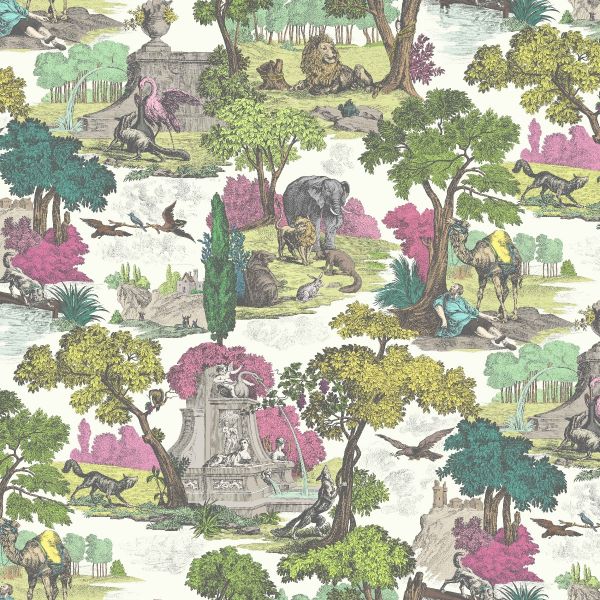 Cole And Son Fabric Versailles Grand Bright Classic Multi | Allium Interiors