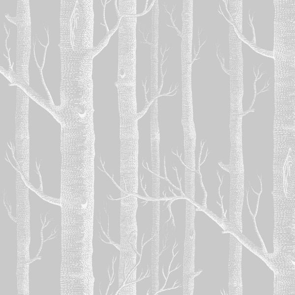 Cole And Son Fabric Woods Linen Union Soft Grey | Allium Interiors