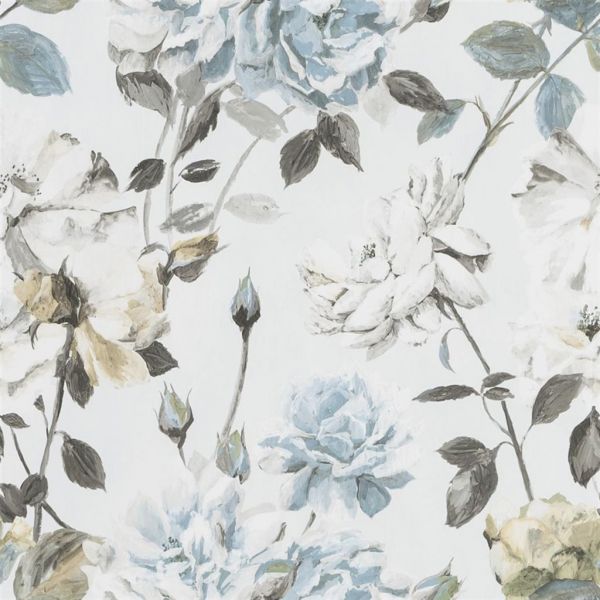 Designers Guild Wallpaper Couture Rose Graphite | Allium Interiors