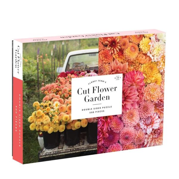 Floret Farm's Puzzle Cut Flower Garden Double-Sided 500 Piece | Allium Interiors