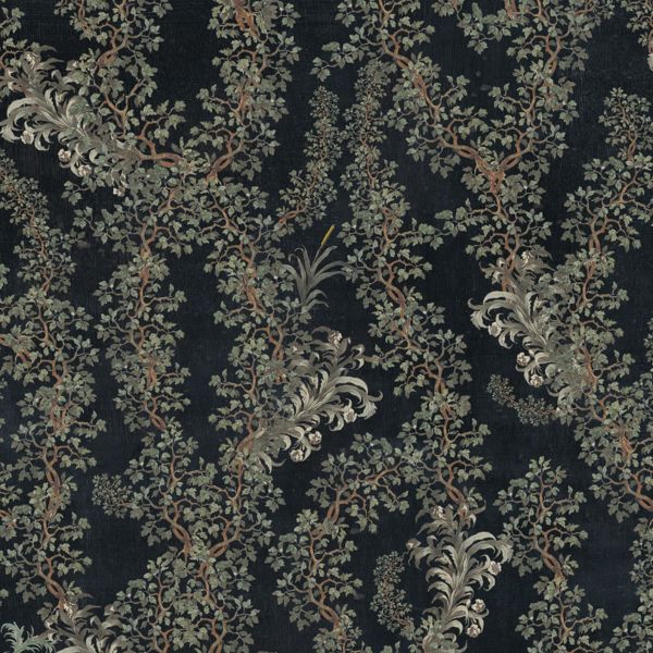 Mind the Gap Wallpaper Dark Leaves | Allium Interiors