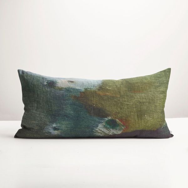 Thread Design Deep Dusk Lumbar Cushion | Allium Interiors