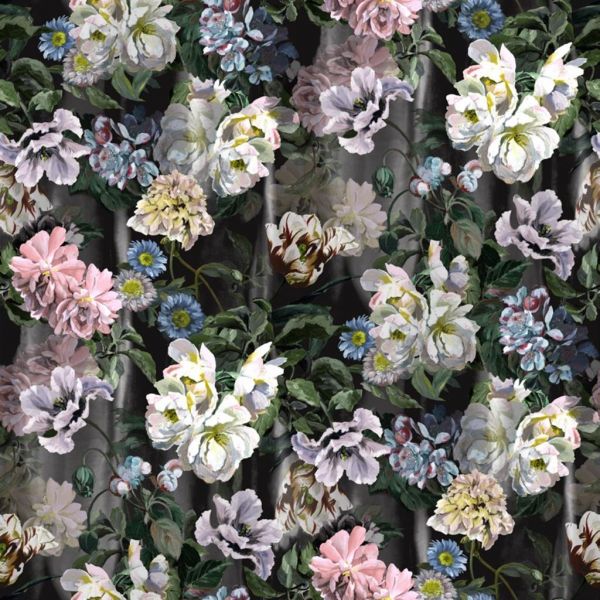 Designers Guild Wallpaper Delft Flower Grande Graphite | Allium Interiors