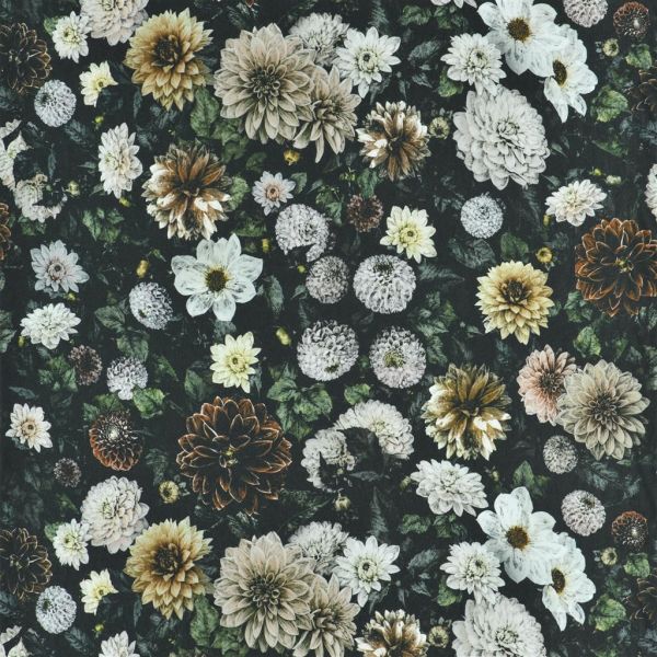 Designers Guild Fabric Dahlia Noir Slate | Allium Interiors