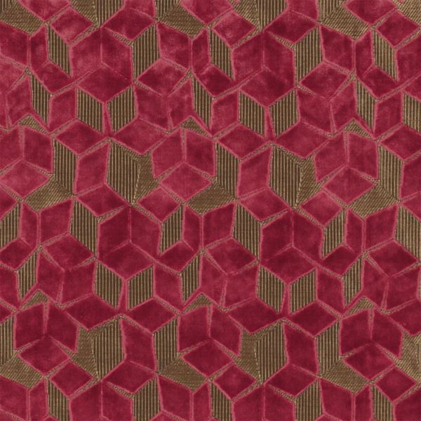 Designers Guild Fabric Fitzrovia Raspberry | Allium Interiors