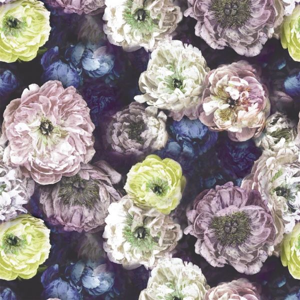 Designers Guild Fabric Le Poeme De Fleurs Midnight | Allium Interiors