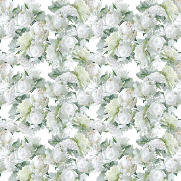 Designers Guild Fabric Peonia Chartreuse  | Allium Interiors