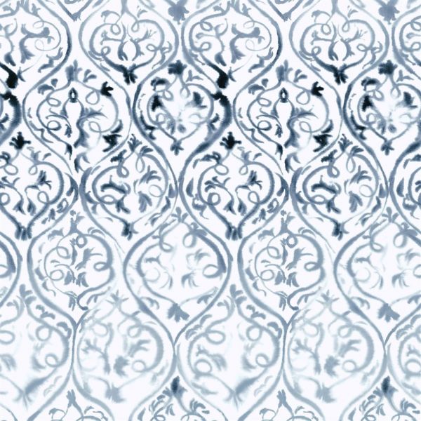 Designers Guild Wallpaper Arabesque Graphite  | Allium Interiors