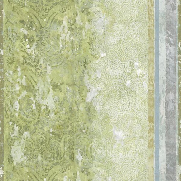 Designers Guild Wallpaper La Rotonda Scene 1 Olive | Allium Interiors