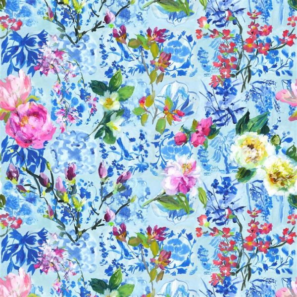 Designers Guild Wallpaper Majolica Cornflower | Allium Interiors