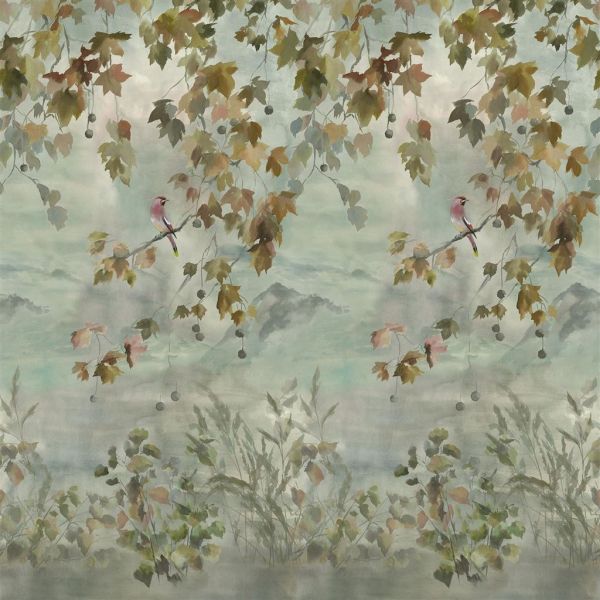 Designers Guild Wallpaper Miyako Scene 2 Dove | Allium Interiors