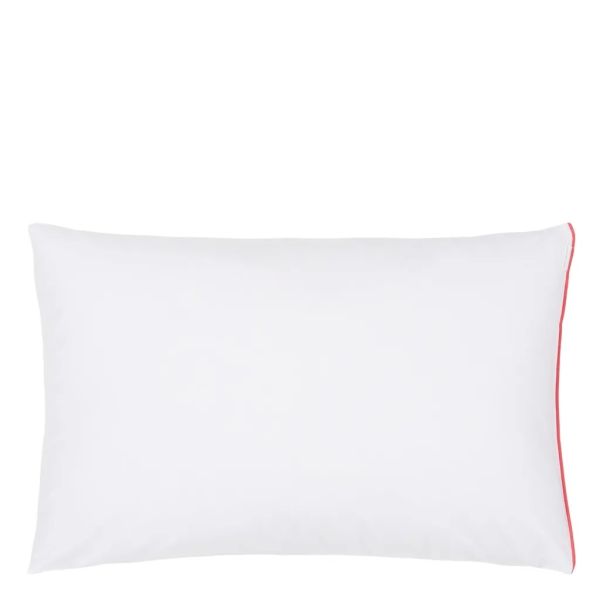 Designers Guild Astor Coral & Rosewood Standard Pillowcase | Allium Interiors
