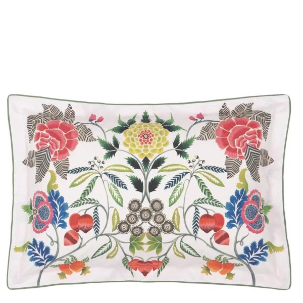 Designers Guild Brocart Decoratif Fuchsia Oxford Pillowcase Pair | Allium Interiors