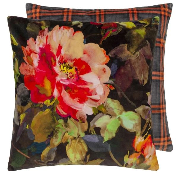 Designers Guild Cushion Gertrude Rose Chestnut | Allium Interiors