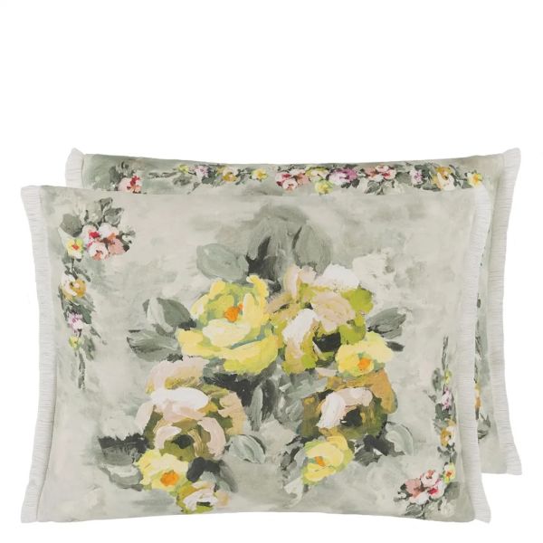 Designers Guild Cushion Ghirlanda Fenouil Linen | Allium Interiors