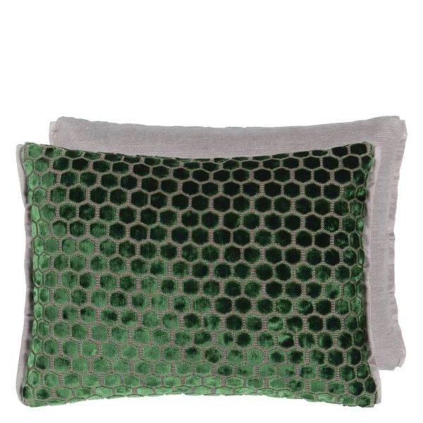 Designers Guild Cushion Jabot Emerald | Allium Interiors