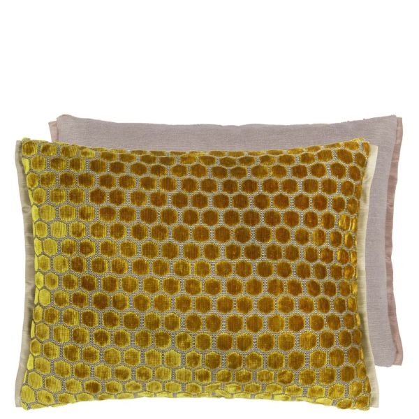 Designers Guild Cushion Jabot Mustard | Allium Interiors