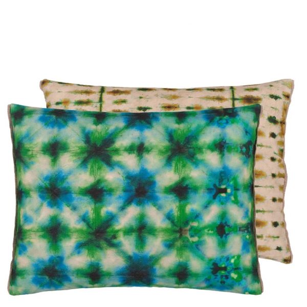 Designers Guild Cushion Shibori Emerald | Allium Interiors
