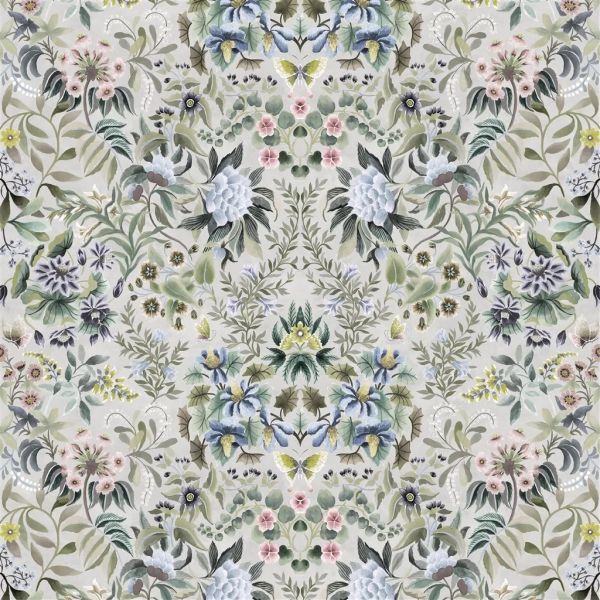 Designers Guild Fabric Ikebana Damask Eau De Nil | Allium Interiors