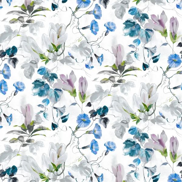 Designers Guild Fabric Japanese Magnolia Cobalt | Allium Interiors