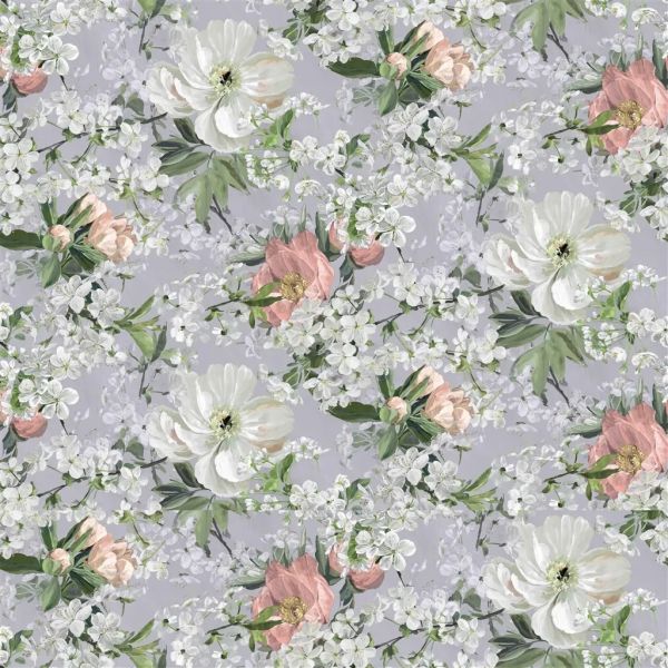 Designers Guild Fabric Peony Blossom Platinum | Allium Interiors