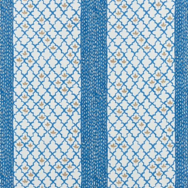 Designers Guild Fabric Pergola Trellis Cobalt | Allium Interiors