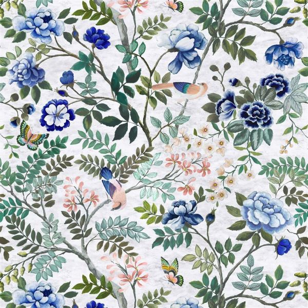 Designers Guild Fabric Porcelaine De Chine Cobalt | Allium Interiors