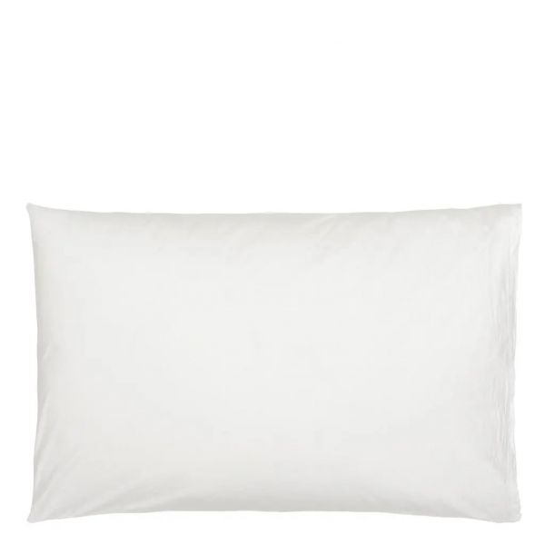Designers Guild Loweswater Chalk Organic Standard Pillowcase Pair | Allium Interiors