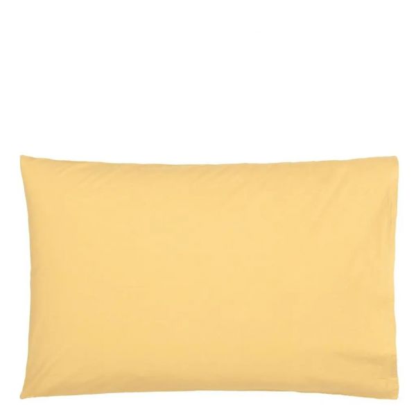 Designers Guild Loweswater Mimosa Organic Standard Pillowcase Pair | Allium Interiors