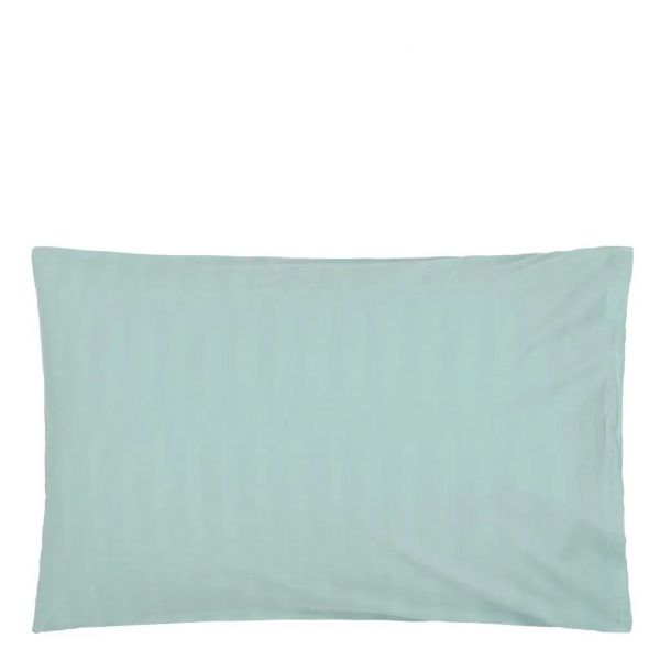 Designers Guild Loweswater Porcelain Organic Standard Pillowcase Pair | Allium Interiors