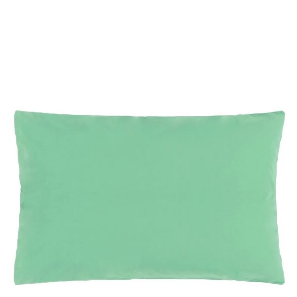 Designers Guild Loweswater Viridian Organic Standard Pillowcase Pair | Allium Interiors