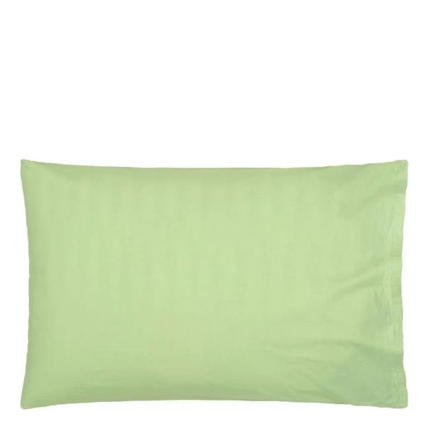 Designers Guild Loweswater Willow Organic Standard Pillowcase Pair | Allium Interiors