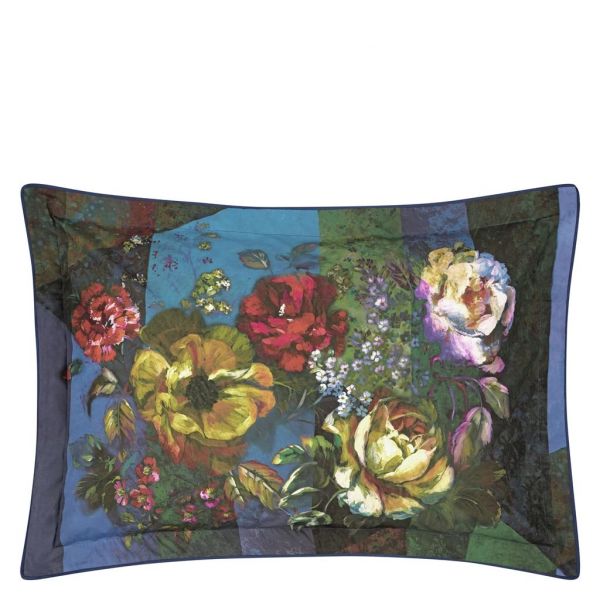 Designers Guild Minakari Cobalt Oxford Pillowcase | Allium Interiors
